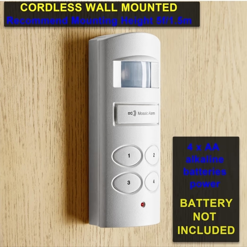 White Motion Sensor Alarm - Picture 4 of 6